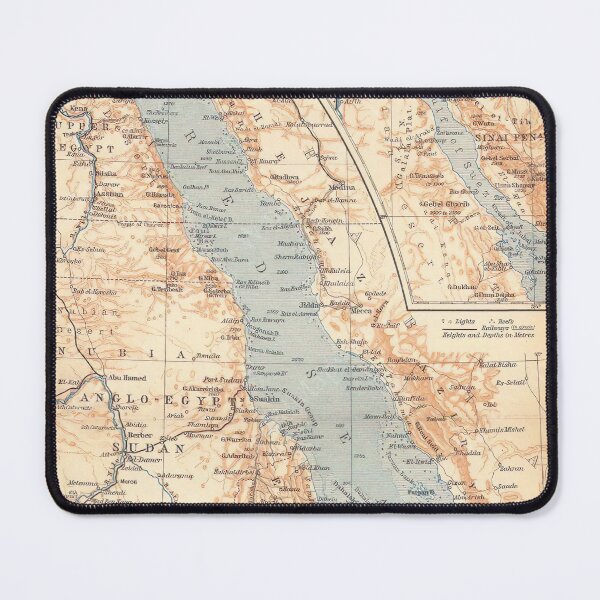 Item preview, Vintage Map of the Red Sea (1914) designed and sold by BravuraMedia.