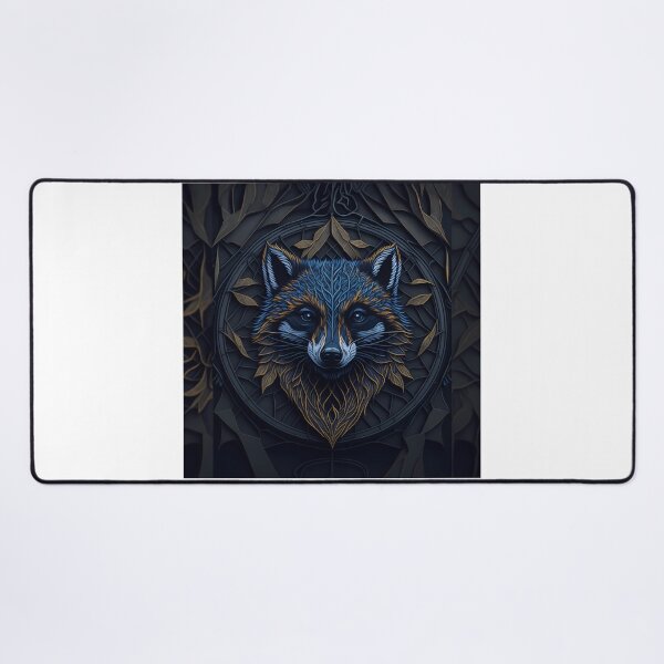Item preview, Raccoon Face Stained Glass designed and sold by Tremerion.