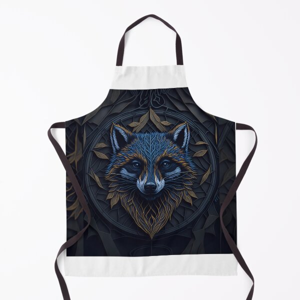 Item preview, Raccoon Face Stained Glass designed and sold by Tremerion.