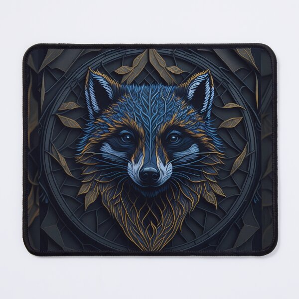 Item preview, Raccoon Face Stained Glass designed and sold by Tremerion.