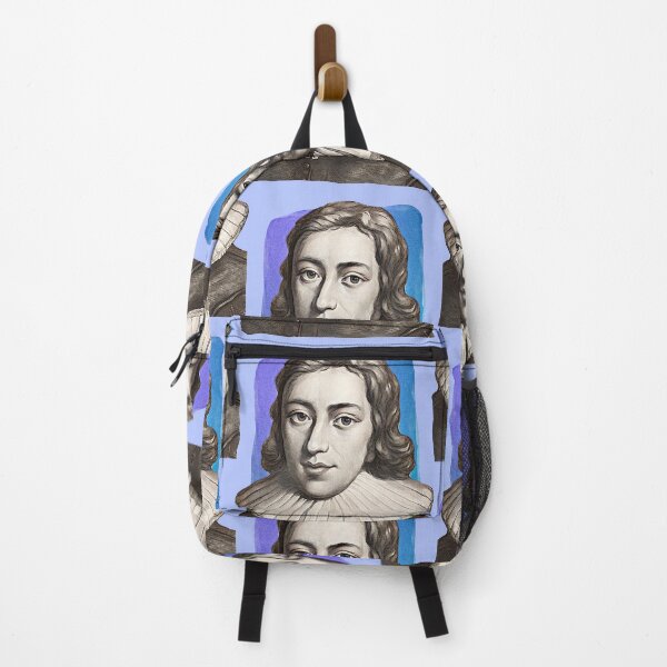 Item preview, English Poet John Milton - blue - illustration designed and sold by Litstoy.