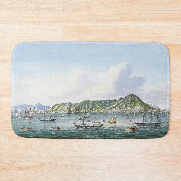 Item preview, View of Hong Kong and the River Bird Steamer designed and sold by tomorrowsart.