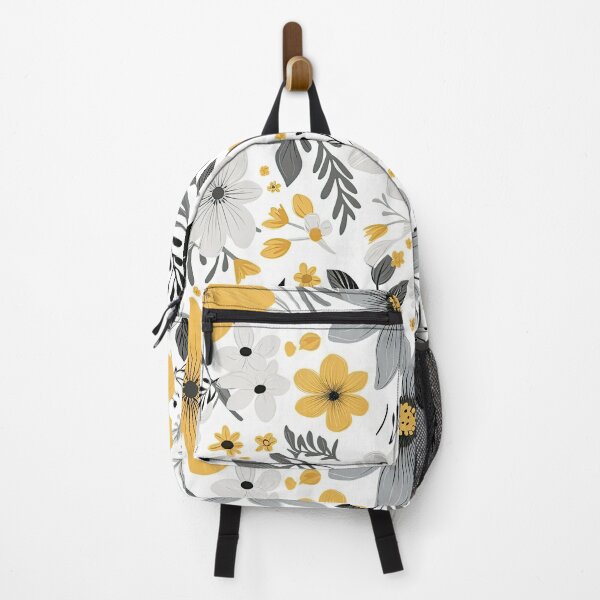 Item preview, Yellow and Grey Floral designed and sold by BeagleDesigns.