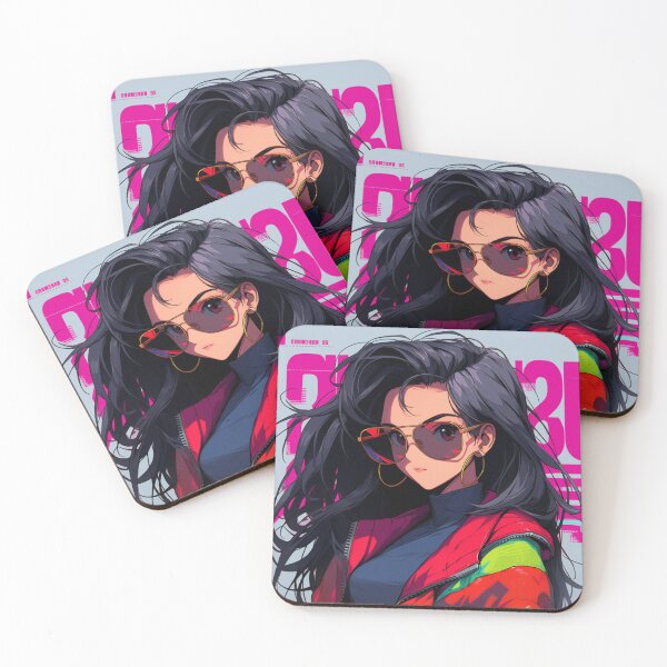 Item preview, 90s Anime Girl: Vixen Valentina - Embrace the Allure of a Retro Femme Fatale! designed and sold by RIAiCreations.