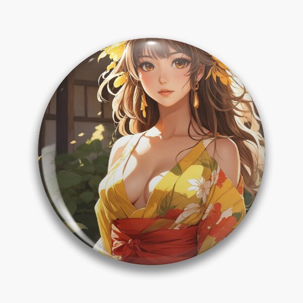 Item preview, Hermosa chica anime con vestido amarillo designed and sold by 1Celery.
