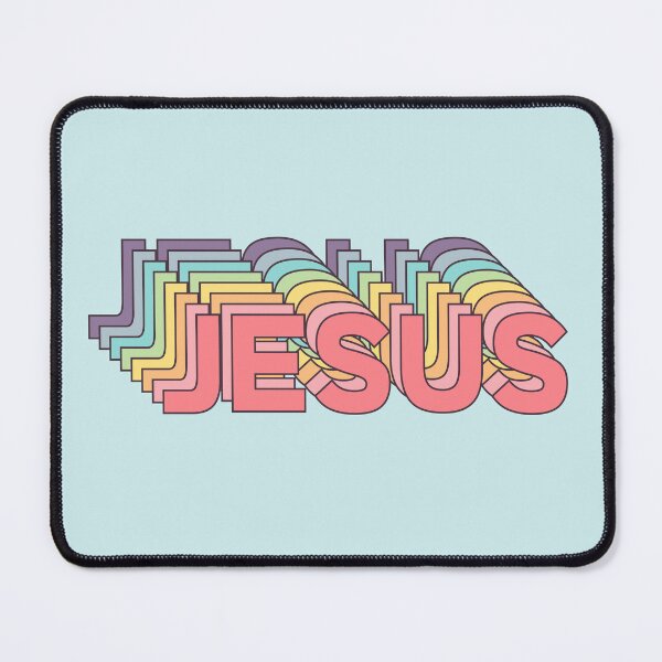 Item preview, Jesus Pastel Retro Style Typography | Christian Apparel designed and sold by Allwhopraisehim.