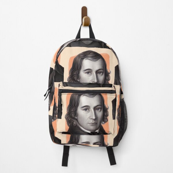 Item preview, German Writer Wilhelm Grimm - orange - illustration designed and sold by Litstoy.