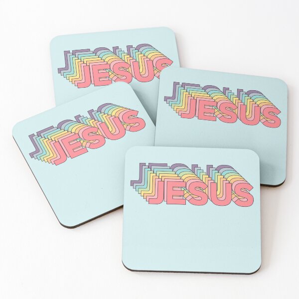 Item preview, Jesus Pastel Retro Style Typography | Christian Apparel  designed and sold by Allwhopraisehim.
