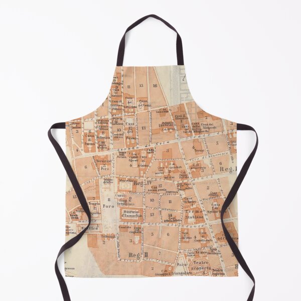 Item preview, Vintage Map of Pompeii Italy (1909) designed and sold by BravuraMedia.