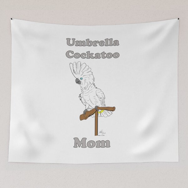 Item preview, Umbrella Cockatoo Mom designed and sold by Laughing Parrot Studio.