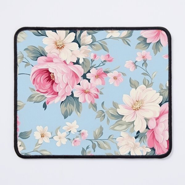 Item preview, Pink and Blue Floral designed and sold by BeagleDesigns.