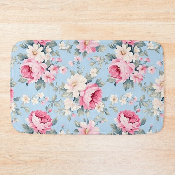 Item preview, Pink and Blue Floral designed and sold by BeagleDesigns.