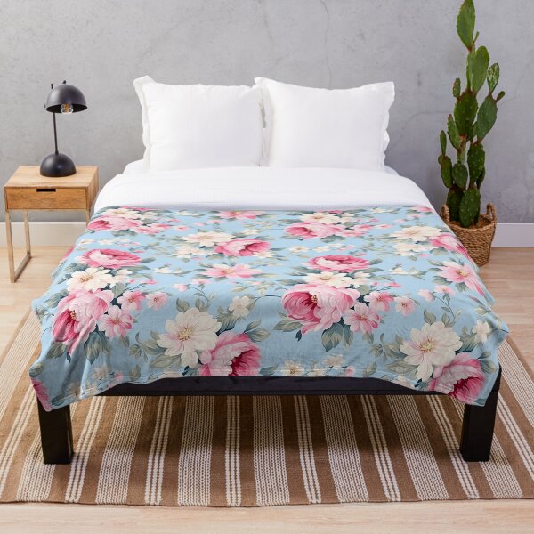 Item preview, Pink and Blue Floral designed and sold by BeagleDesigns.