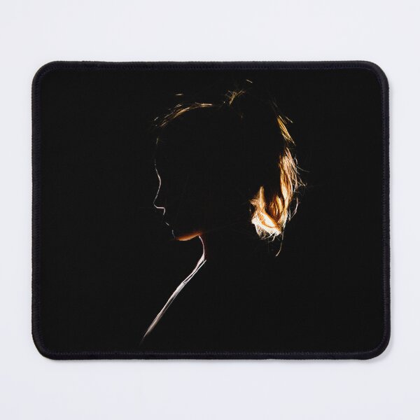 Item preview, Female in profile silhouette. Image created using geometric shapes designed and sold by EdgyEdgeArt.