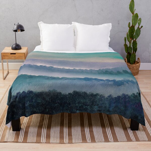 Item preview, Glowing, Foggy Morning over the Mountains designed and sold by robinyukiko.