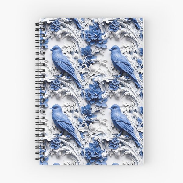 Item preview, Flight of Elegance 2 - Blue Bird Soaring over a Floral Arrangement 3D designed and sold by vadimcarazan.