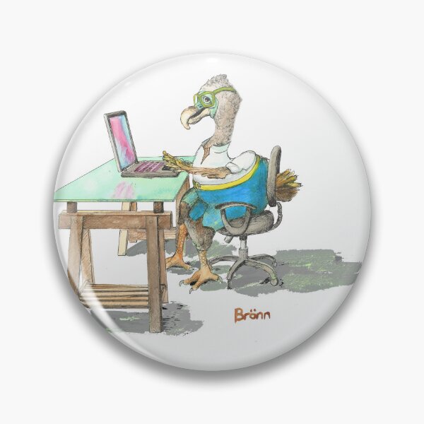 Item preview, Dodo on her laptop working from home designed and sold by DodoGallery.