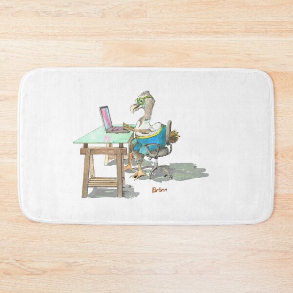 Item preview, Dodo on her laptop working from home designed and sold by DodoGallery.