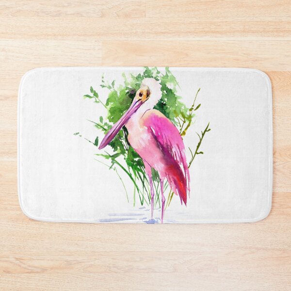 Item preview, Roseate Spoonbill Watercolor Art designed and sold by surenart.