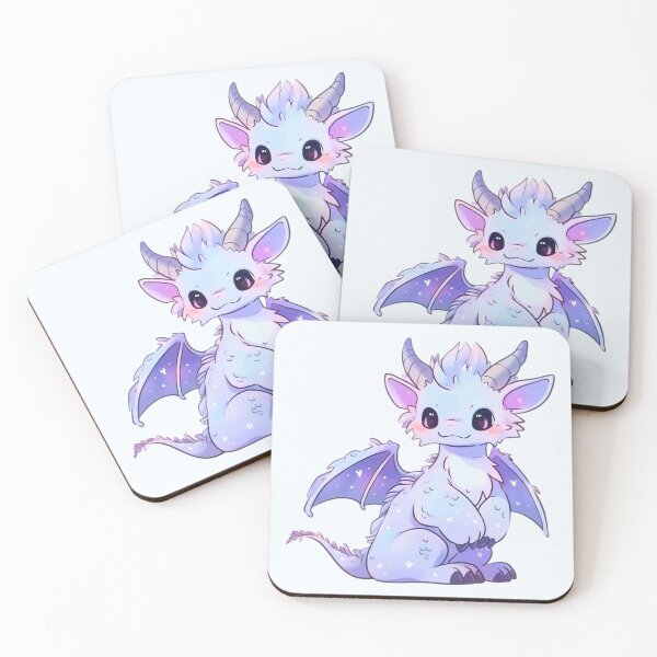 Item preview, Cute Kawaii Pastel Blue Dragon designed and sold by PastelMagic.