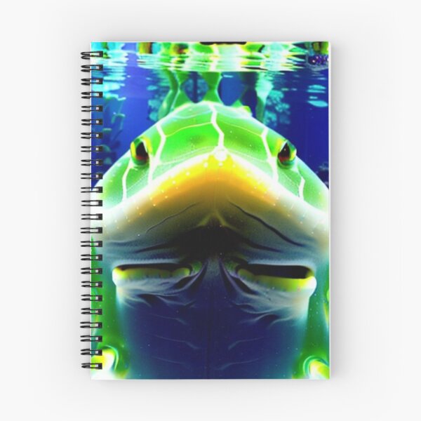 Aperçu de l'œuvre Cool poisson tropical vert et jaune imaginaire créée et vendue par Source919.