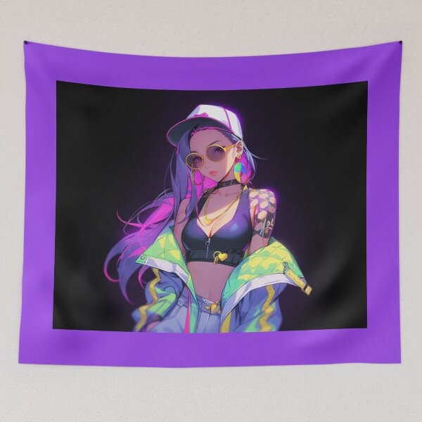 Item preview, 90s Anime Girl: Jasmine - Embrace the Timeless Beauty of a Captivating Character! designed and sold by RIAiCreations.