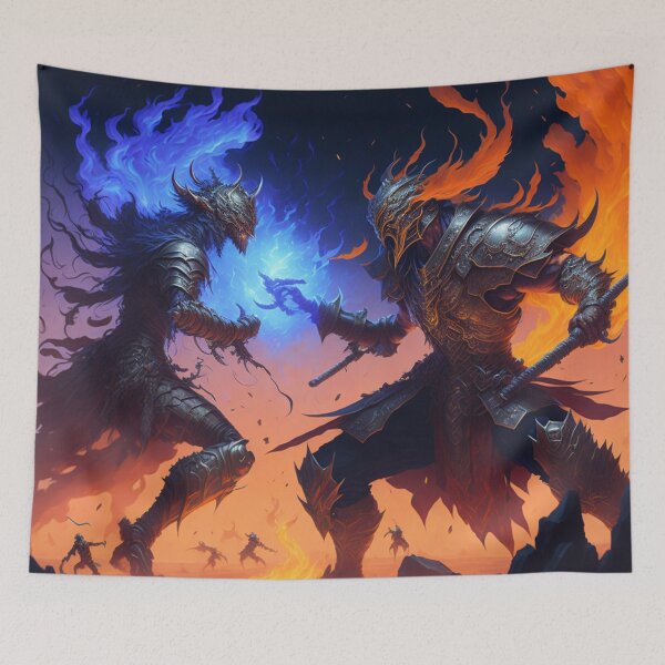Item preview, Fire and ice are fighting designed and sold by Mo-rx.