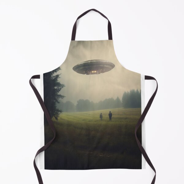 Item preview, Intriguing UFO Over Field: Alien Craft Portrait designed and sold by SuperSeries.