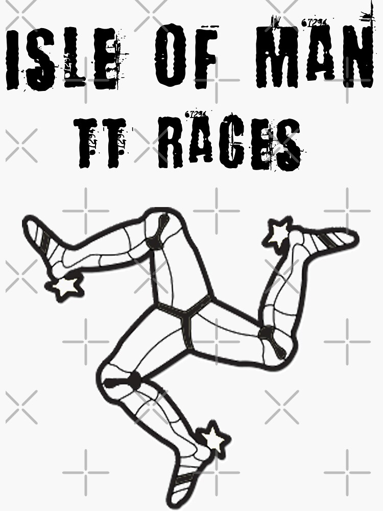 Isle Of Man TT Races 3 Legs Of Man Flag Vintage Retro Celtic Manx Racing Graphic by thespottydogg