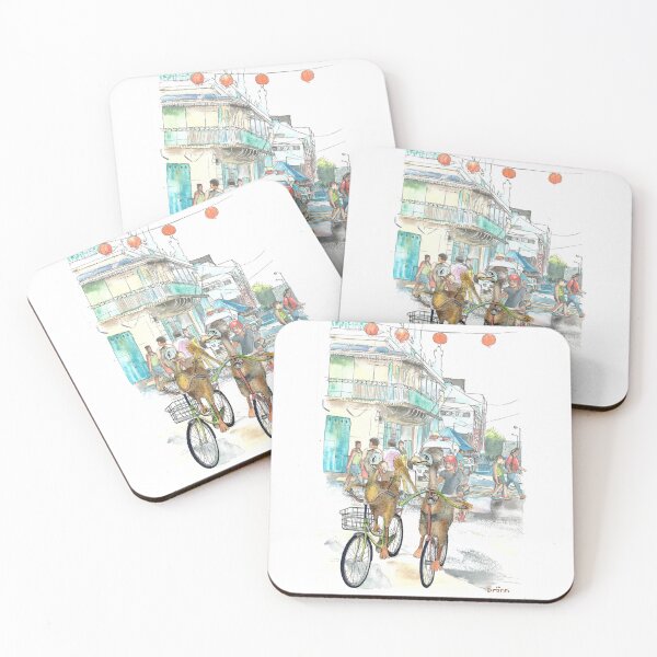 Item preview, Dodo and his girl bikes in the city designed and sold by DodoGallery.