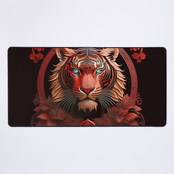Item preview, Ancient Chinese style tiger totem silhouette designed and sold by aipaint.