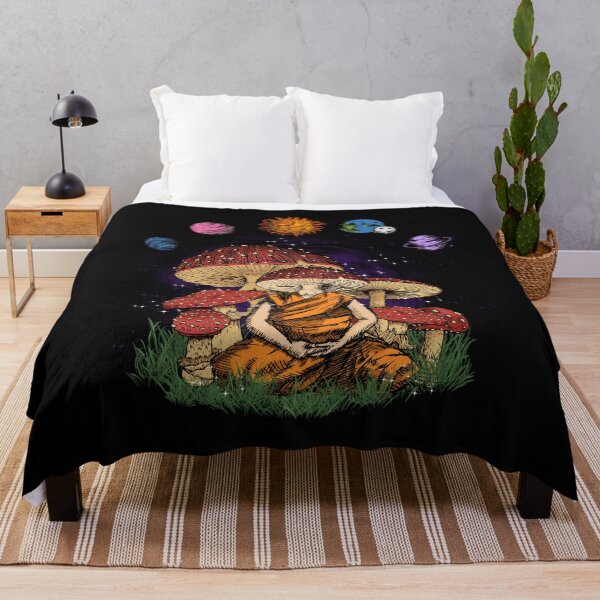 Item preview, Magic mushroom meditating yoga buddha | dharma, ahimsa designed and sold by ThirdEyeDesign1.