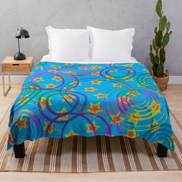 Item preview, Neon Chaos on Blue designed and sold by ColorZoo.
