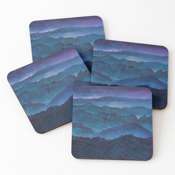 Item preview, Jewel tone Mountain Landscape with Purple Sky designed and sold by robinyukiko.