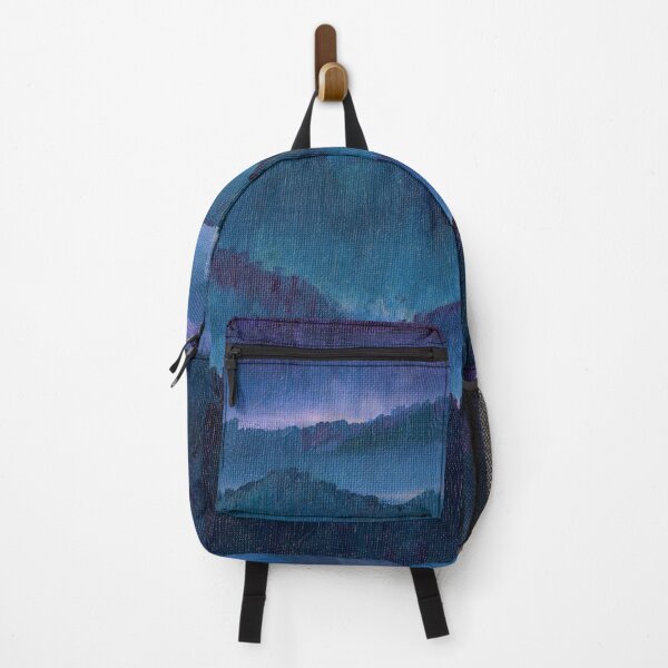 Item preview, Jewel tone Mountain Landscape with Purple Sky designed and sold by robinyukiko.