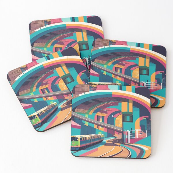 Item preview, Colorful city tram designed and sold by MaylisCampoy.