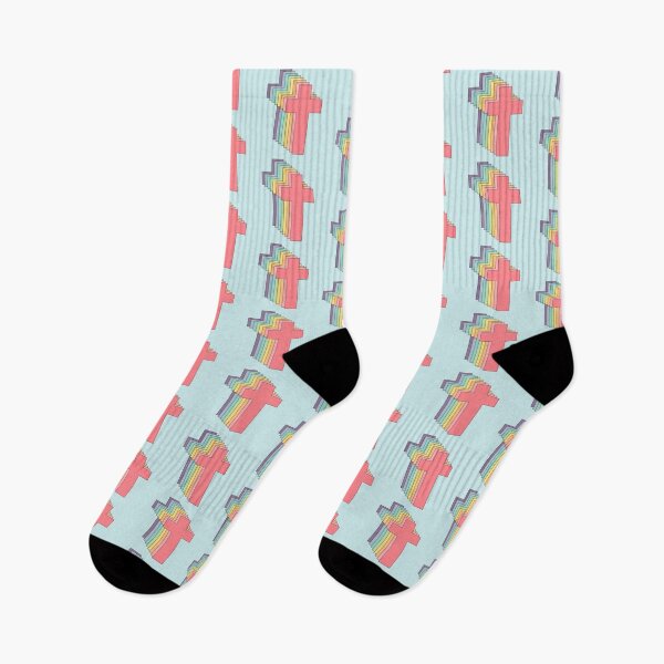 Item preview, Cross Pastel Retro Style | Christian Apparel | Jesus Loves You designed and sold by Allwhopraisehim.