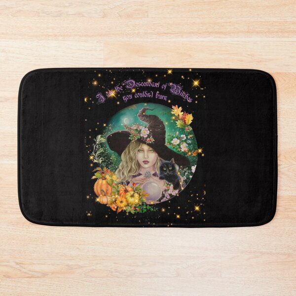Item preview, Witch with black kitten designed and sold by Gabriella  Szabo.