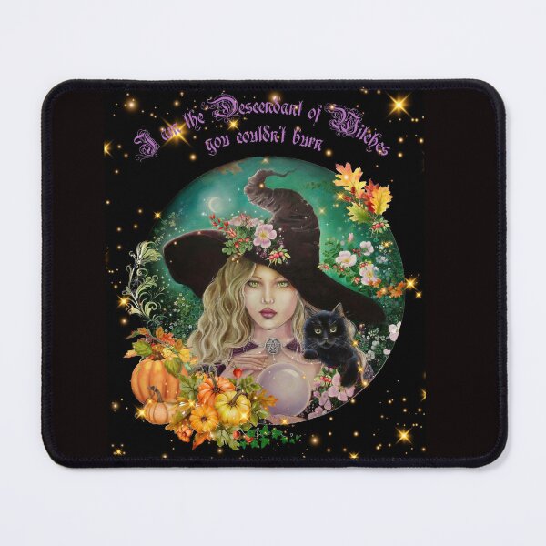 Item preview, Witch with black kitten designed and sold by Gabriella Szabo.