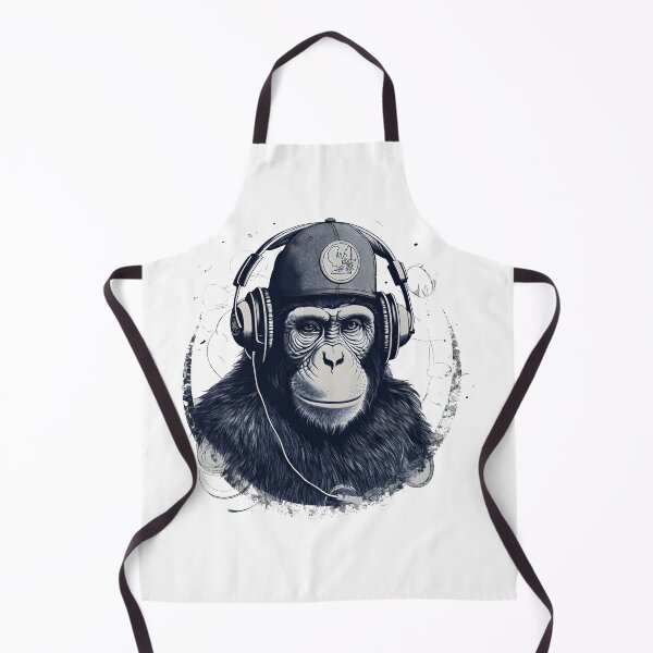 Item preview, Musical Safari: The Melodious Monkey in Hat and Headphones designed and sold by Duperdu.