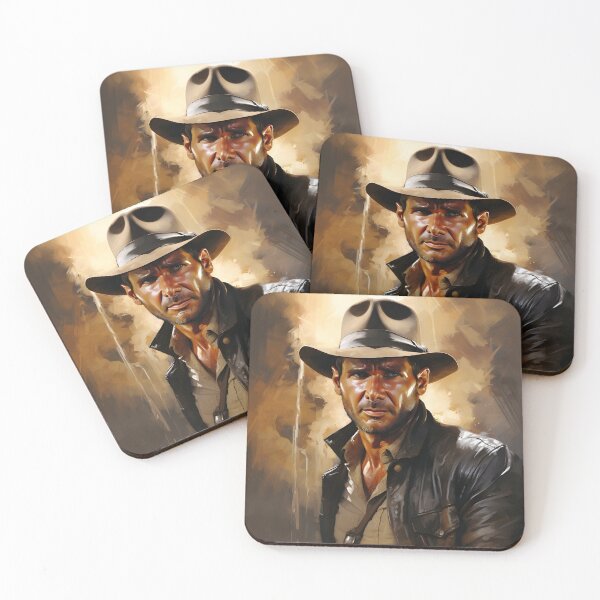 Aperçu de l'œuvre Peinture d'Indiana Jones créée et vendue par Saxon Designs.
