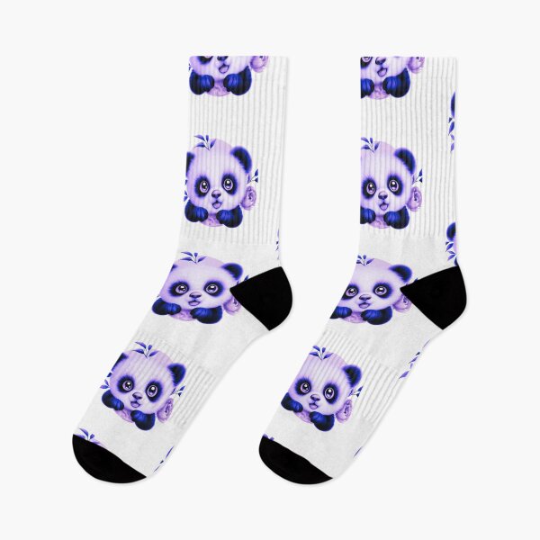 Item preview, Copy of Panda Girl with Pink Flowers: A Whimsical Delight designed and sold by Rebekkahsdesign.