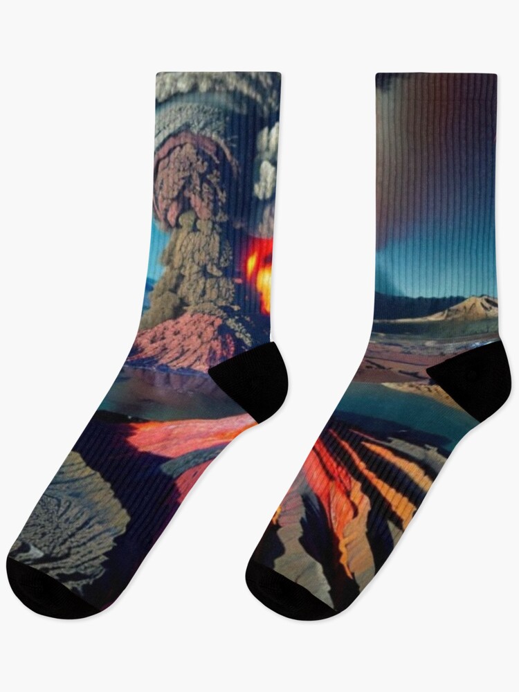 Thumbnail 1 of 5, Socks, Volcanic Eruption Disaster designed and sold by Source919.