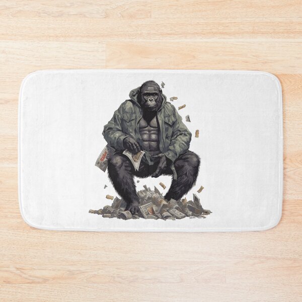 Item preview, Wealthy Gorilla Cartoon: A Quirky Symbol of Financial Success designed and sold by janedewaard.