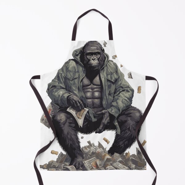 Item preview, Wealthy Gorilla Cartoon: A Quirky Symbol of Financial Success designed and sold by janedewaard.