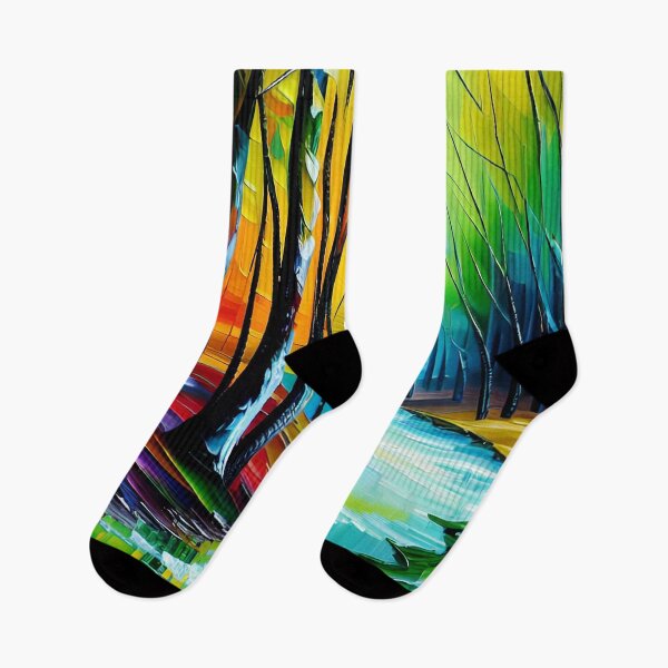 Item preview, River Through Forest designed and sold by ArtFactoryAI.