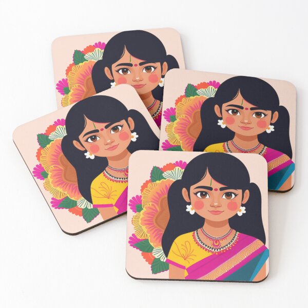 Aperçu de l'œuvre fille indienne créée et vendue par Roxburylane.