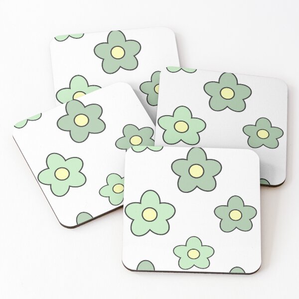 Item preview, Cute Green Flowers designed and sold by Kristka.