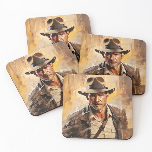 Aperçu de l'œuvre Peinture d'Indiana Jones créée et vendue par Saxon Designs.