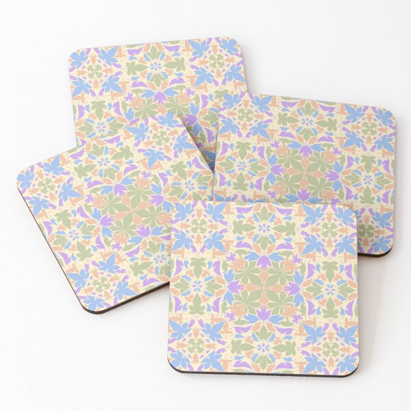 Aperçu de l'œuvre Joli motif pastel de feuilles créée et vendue par viridessense.